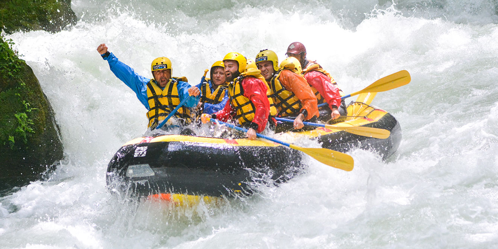 rafting team building courmayeur